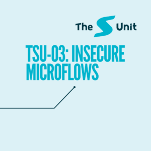 TSu-03: insecure microflows